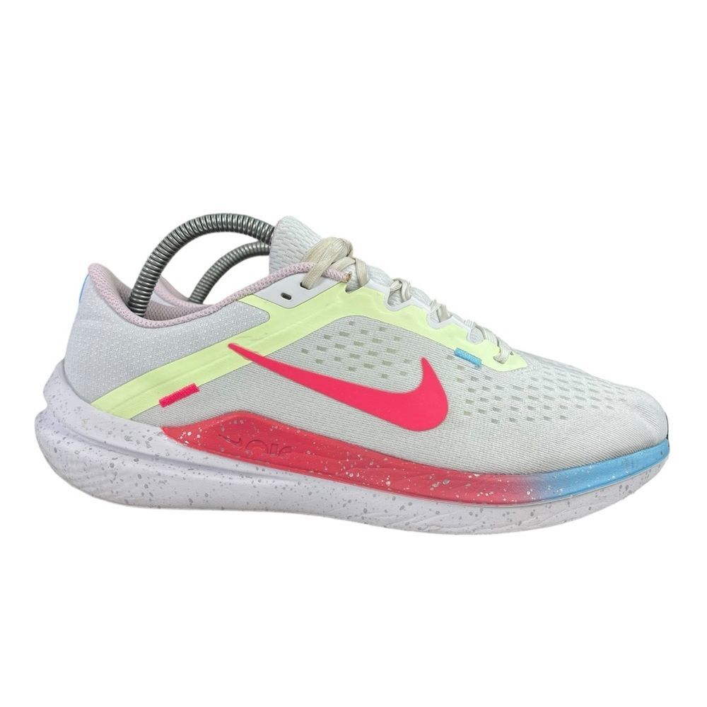Nike Winflo 10 White Hyperpink Volt Running Shoes‎ Womens Size 10